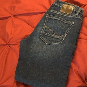 NWOT Mens RECLAIM BKE BUCKLE Straight Leg Jeans - Dark Blue